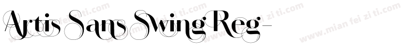 Artis Sans Swing Reg字体转换